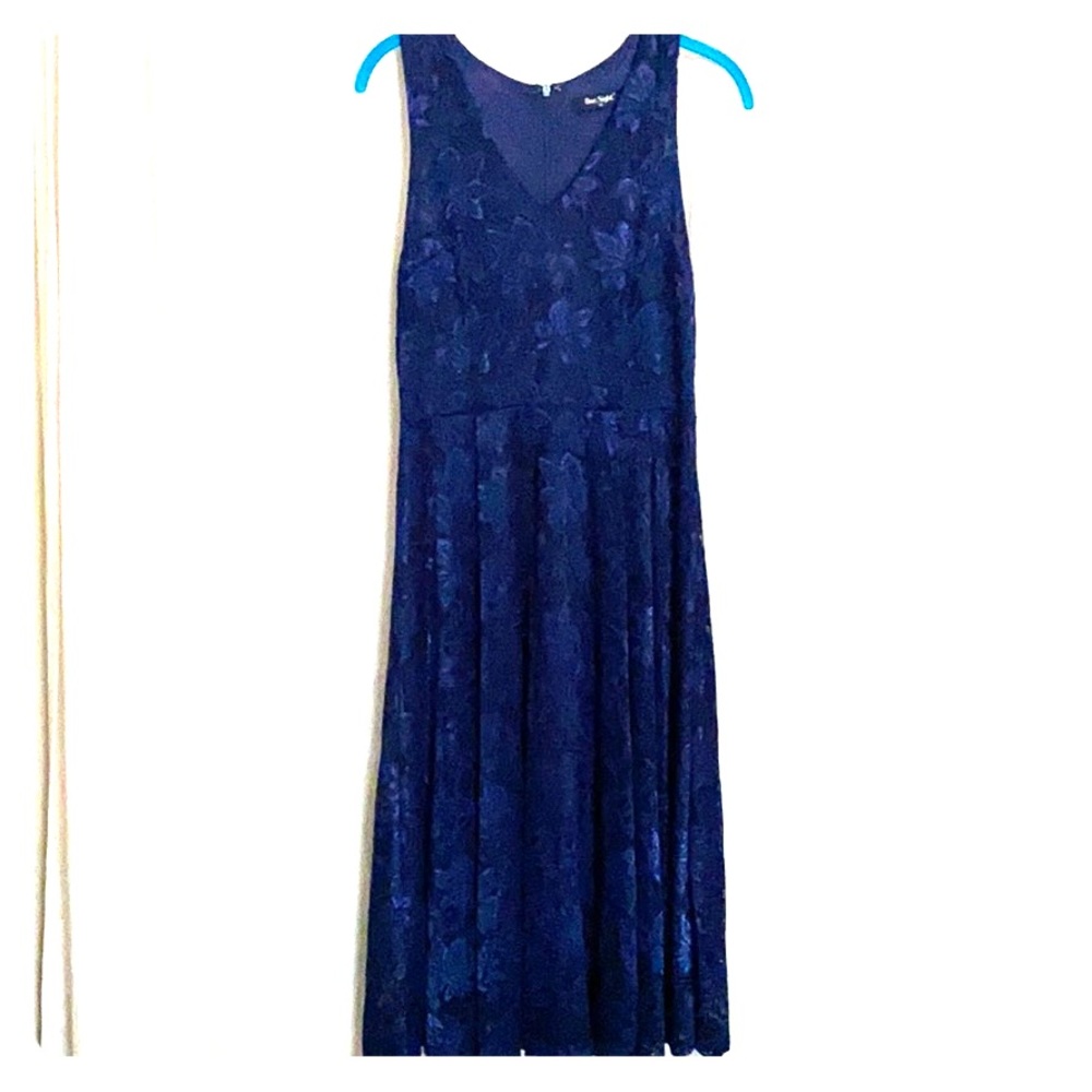 Laced dark blue dress